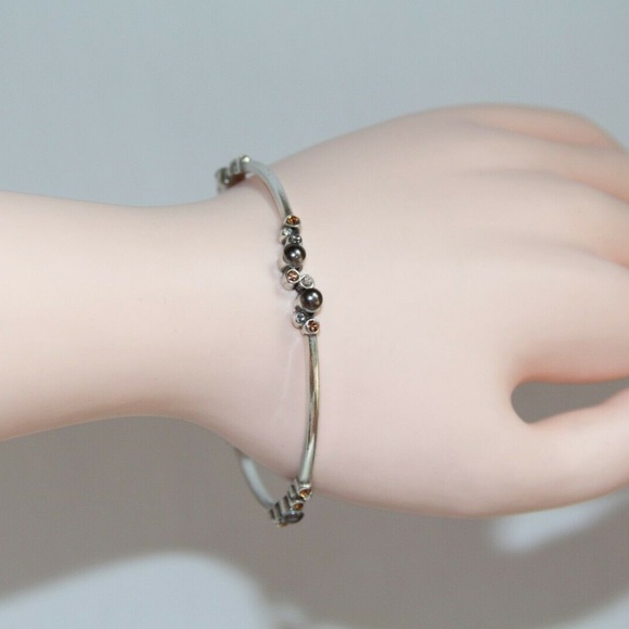 Brighton Silver Palace Crystal Station Bangle - Picture 3 of 6